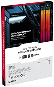 קינגסטון טכנולוגיה Fury Renegade RGB 32GB 6400MT/S DDR5 CL32 DIMM זיכרון שולחני | אינטל XMP 3.0 | יציבות אוברקלוקוס